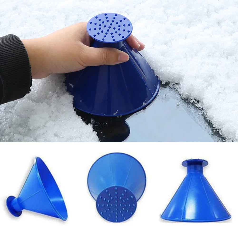 Conical Ice Scraper Car Windshield Snow Remover Winter Scraper Multifunctional Hand Tool | Sansoti
