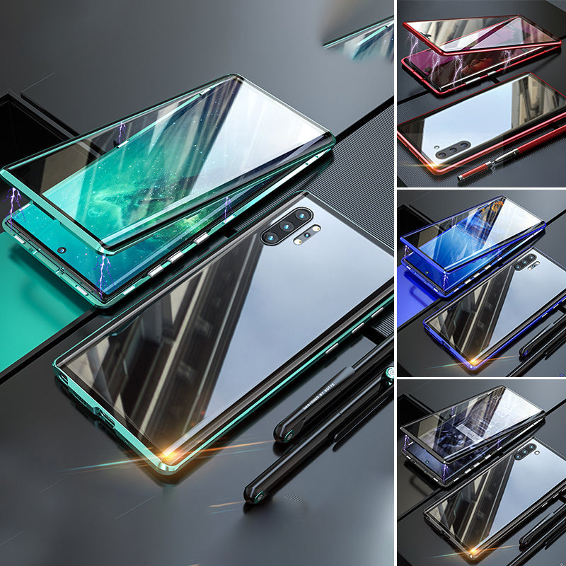 Magnetische Dubbelzijdige Telefoonhoes Gehard Glas voor Galaxy Modellen | Sansoti