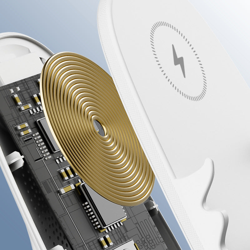 Chargeur de téléphone sans fil avec support en forme de chaise, amplificateur de son, fonction de support, recharge de smartphone, support de bureau | Sansoti