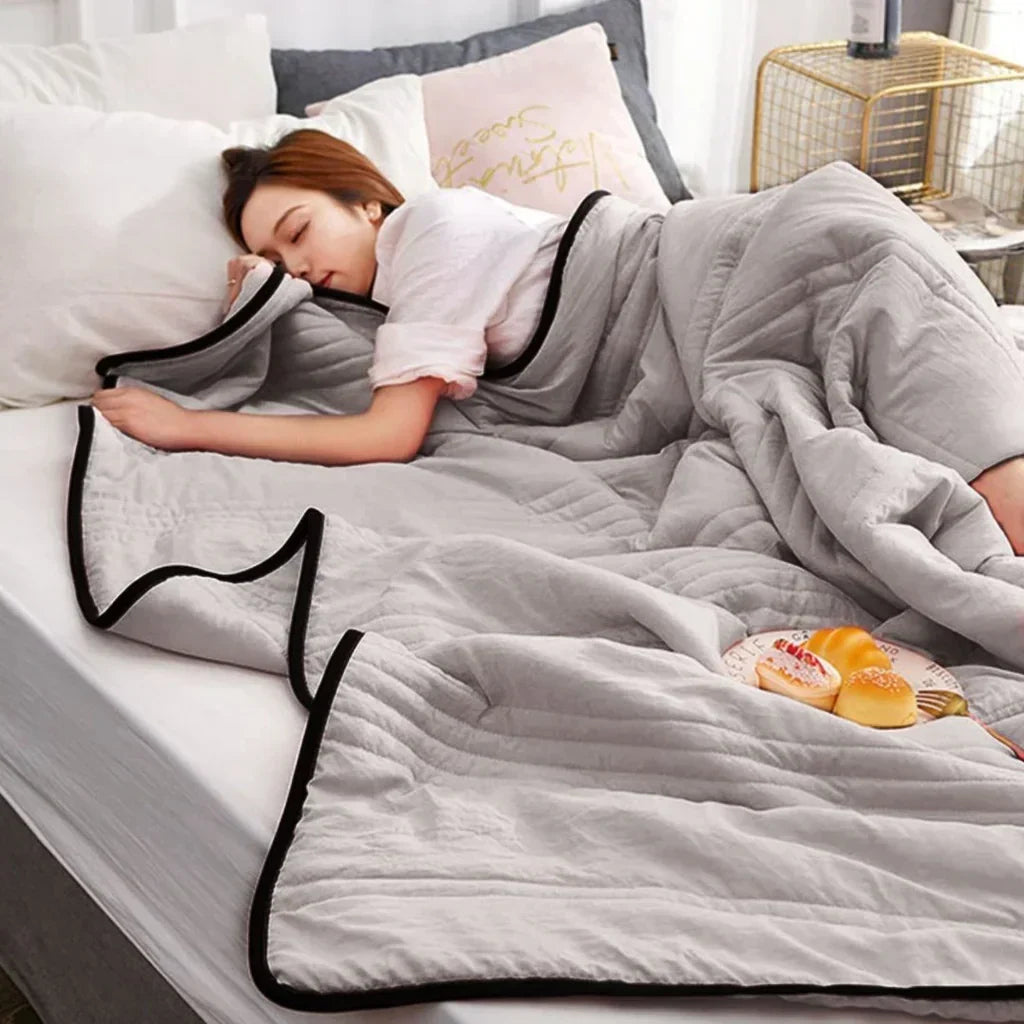 Zomerdeken Ademend Lichtgewicht Katoen Bamboe 150x200 180x220 200x230 Koel Slaapcomfort Zacht Dun Dekbed Bed | Sansoti