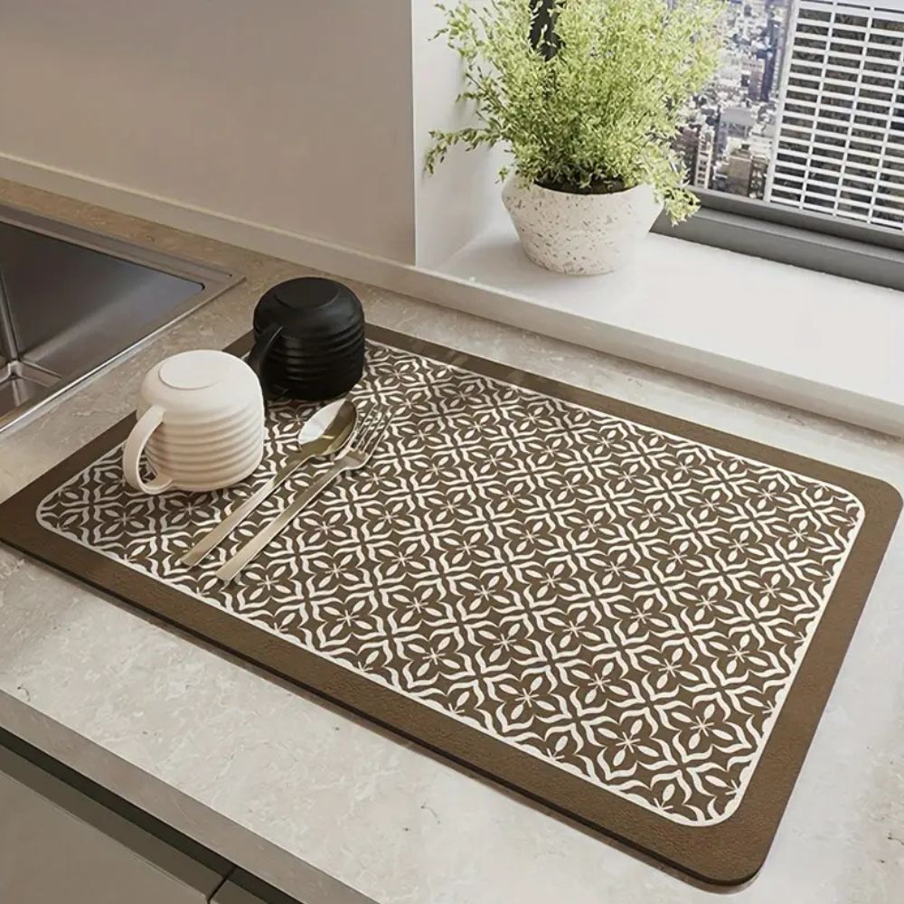 Siliconen Afdruipmat voor Keuken – Mandala Patroon – Beschermt Aanrecht – Sneldrogend – 12"x16" 16"x20" 20"x24" | Sansoti