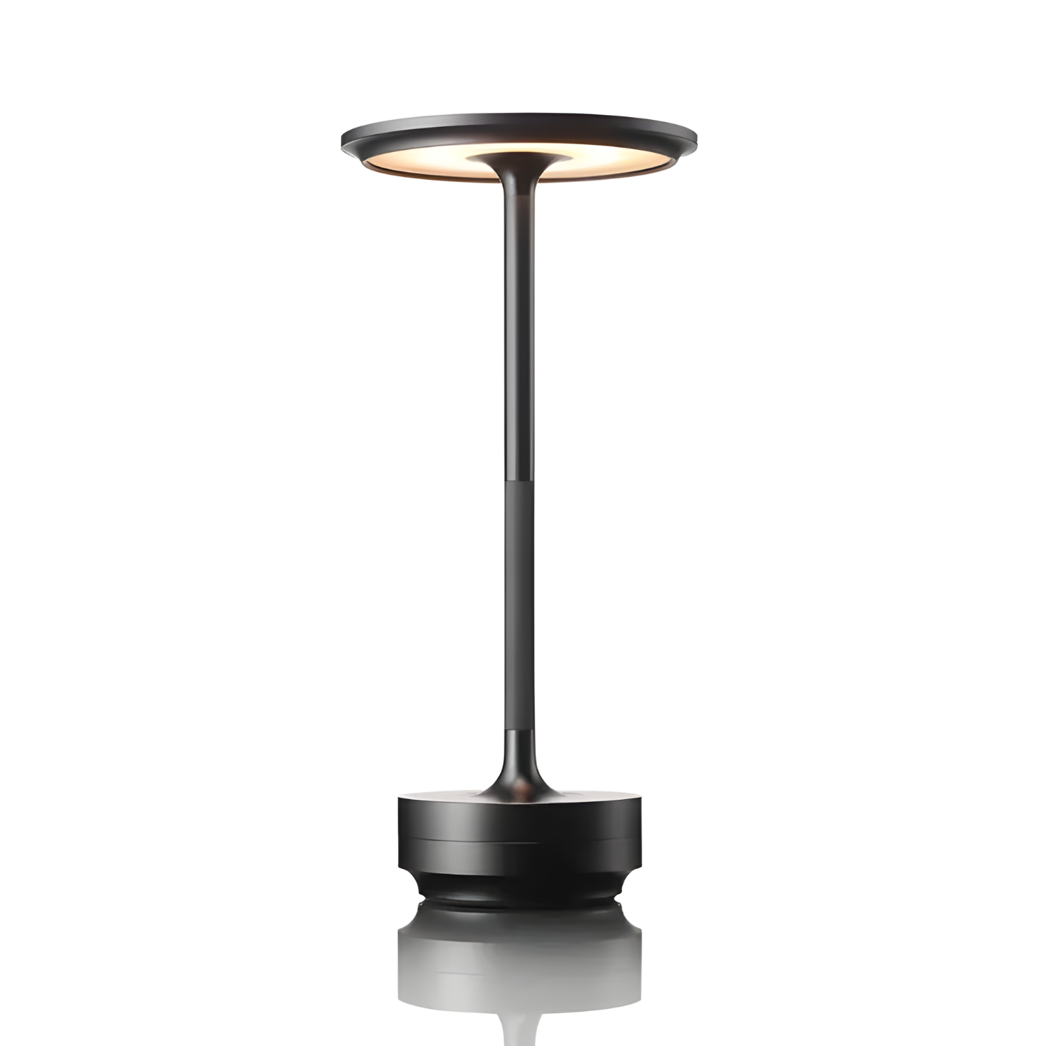Oplaadbare LED Tafellamp met Dimfunctie Cilindervorm Metaal Draadloze Sfeerlamp | Sansoti