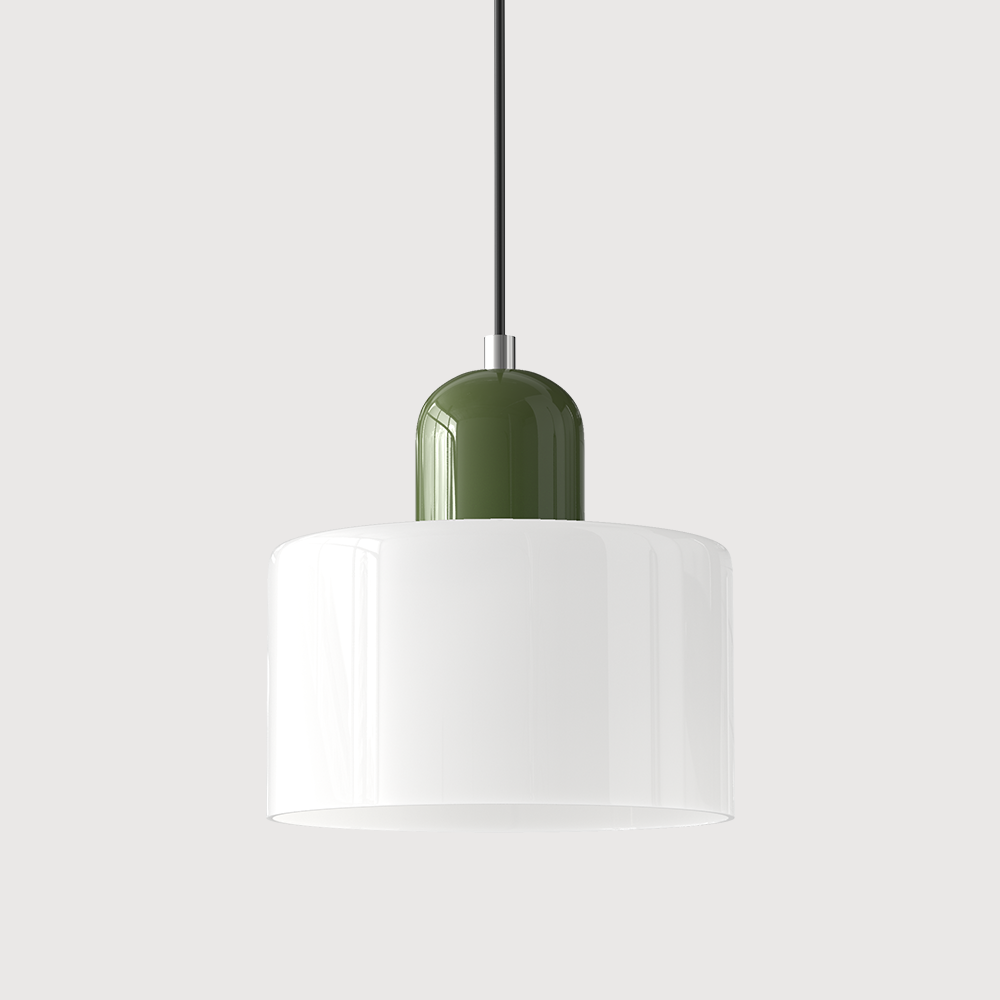 KORA Glazen Hanglamp | Bauhaus-Design Geometrisch Licht | Verstelbaar | E27 | Scandinavisch Interieur Verlichting | Sansoti