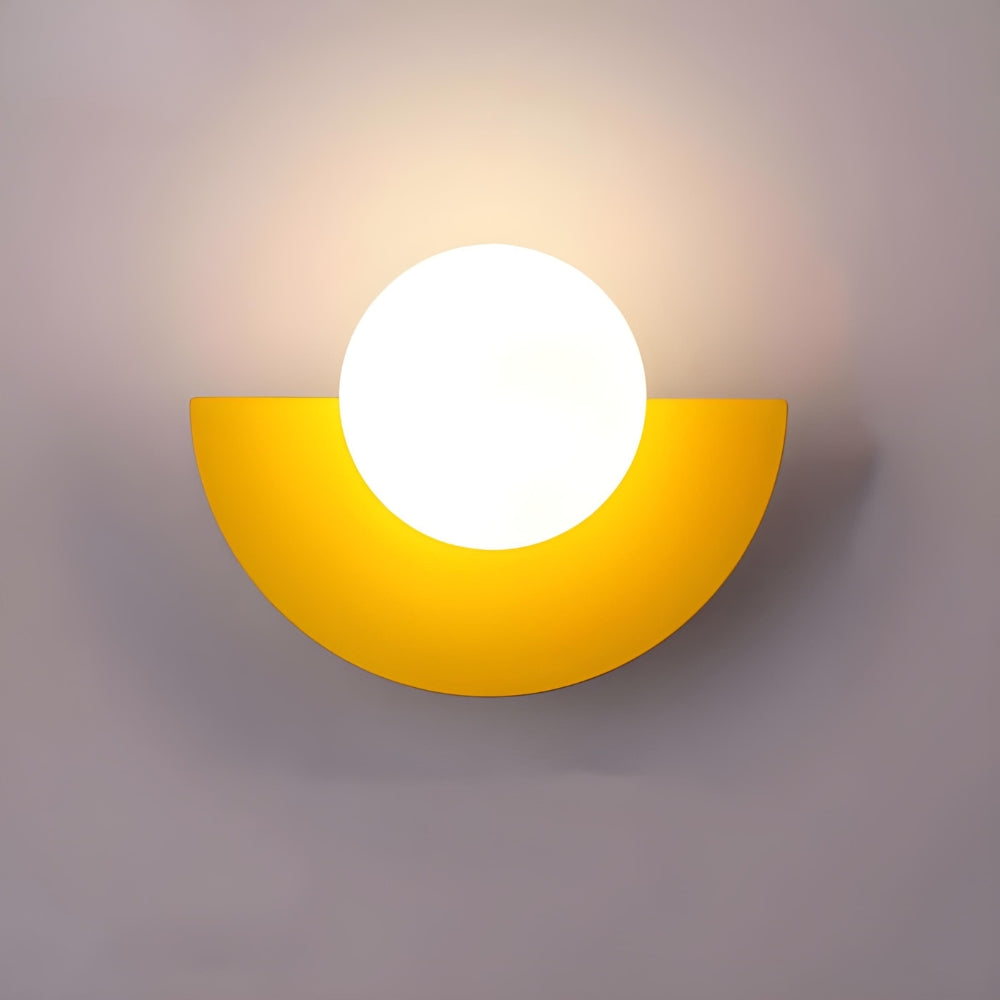Wandlamp – Moderne Wandverlichting met Kleurrijke Kap – Scandinavisch Design – Woonkamer Slaapkamer Gang | Sansoti