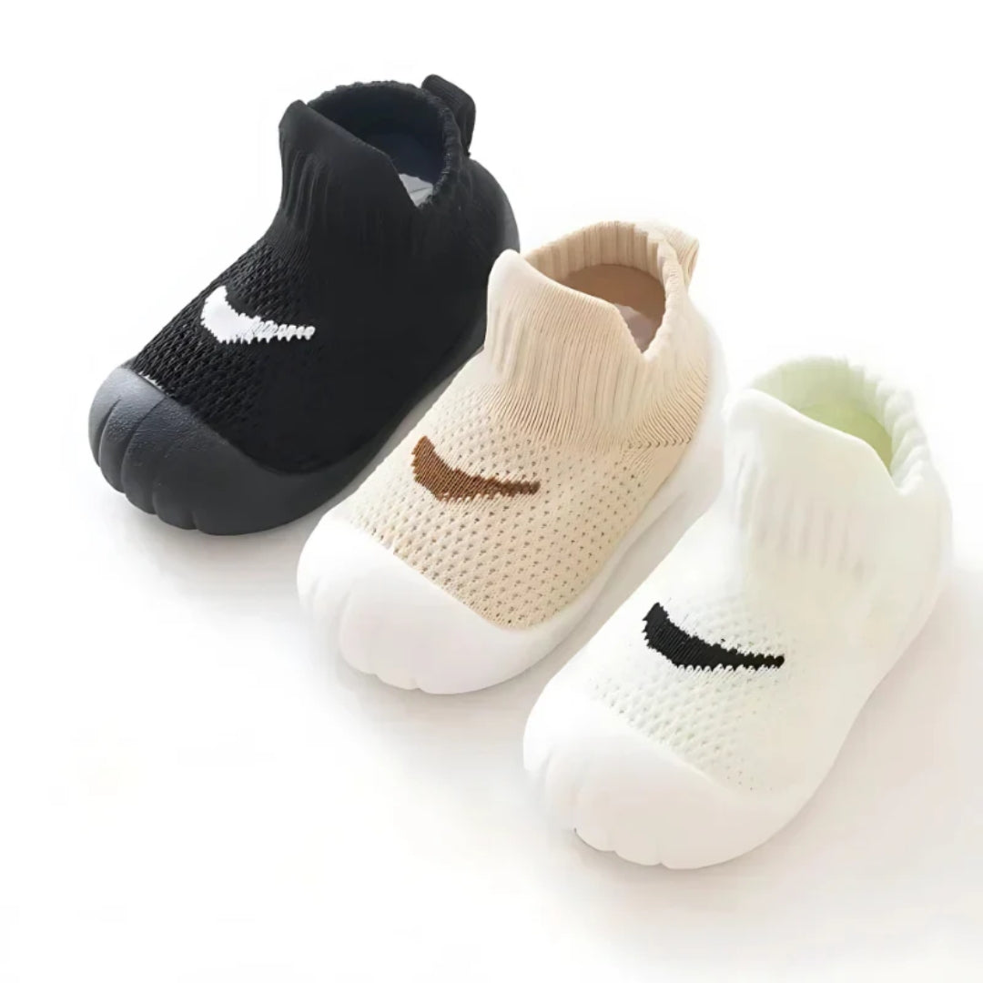 Soft Non-Slip Baby Booties, Flexible Sole, 0–4 Years, Indoor and Outdoor, Crawling Shoes, First Steps, Toddler | Sansoti