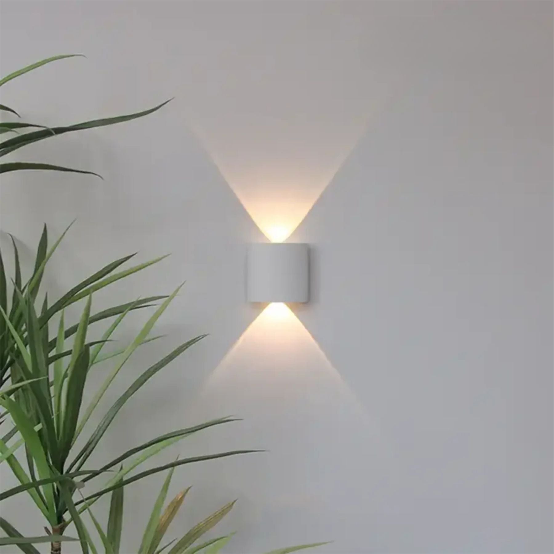 LED Wandlamp IP65 Binnen Buiten Gevellamp Patio Gang Up Down Light Zwart Wit | Sansoti
