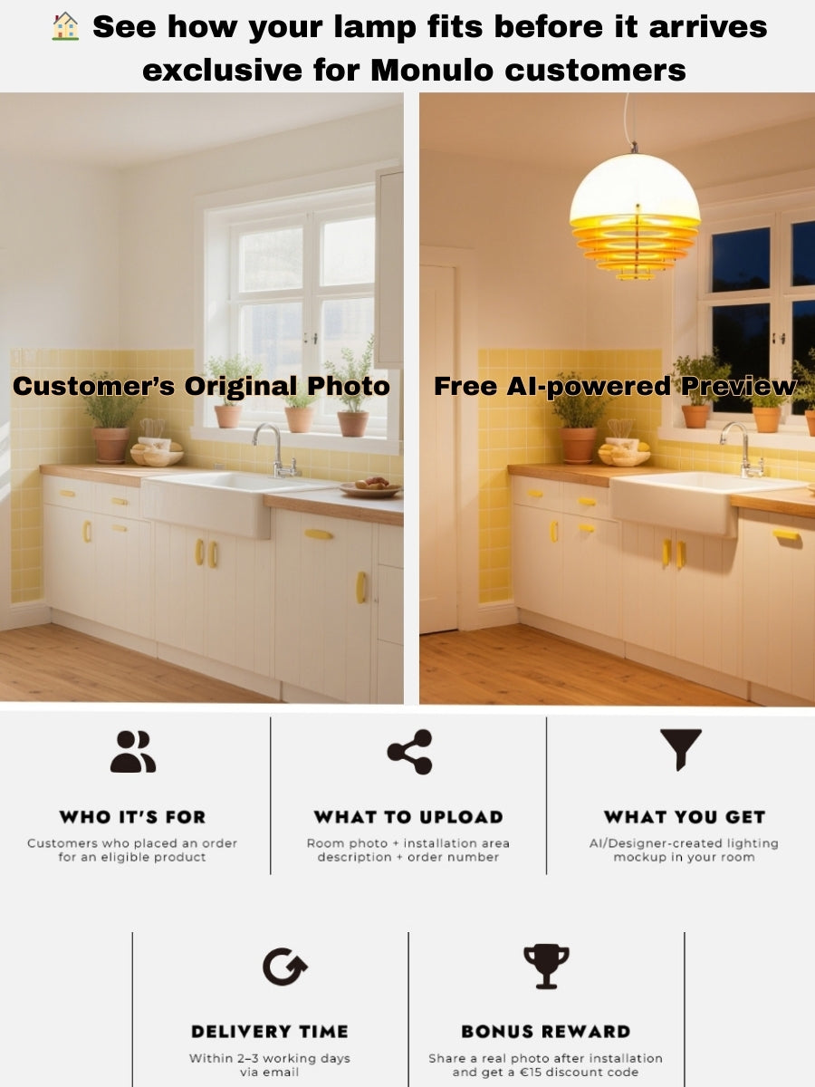 Stijlvolle Hanglamp Bauhaus Design Oranje-Wit Sfeerverlichting voor Moderne Interieurs | Sansoti