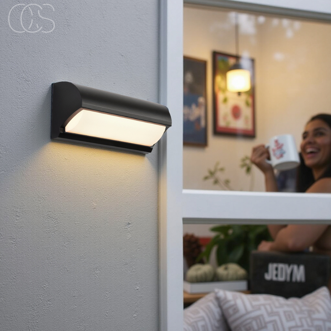 LED Buitenwandlamp Zwart IP65 Waterdicht 20W 960 Lumen Warm Wit 3000K Modern Design Tuinverlichting Gevel | Sansoti