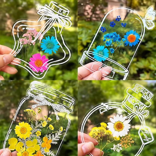 Transparante DIY Bladwijzerstickers voor Boeken – Personaliseer je Leesplezier – Set van 40 Stuks | Sansoti