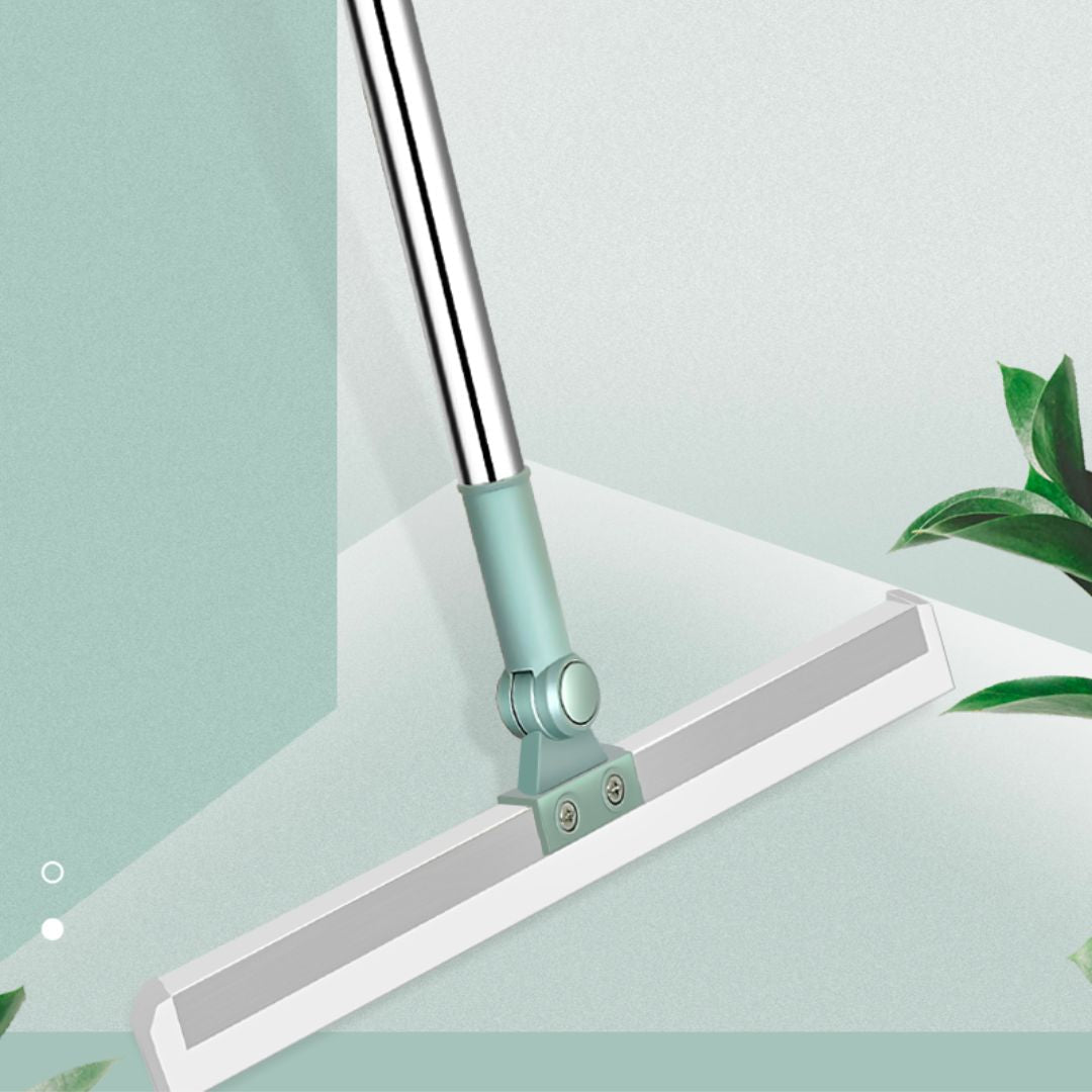 Siliconen Vloertrekker met Telescopische Steel | Veegborstel & Raamtrekker voor Streepvrij Reinigen | Sansoti