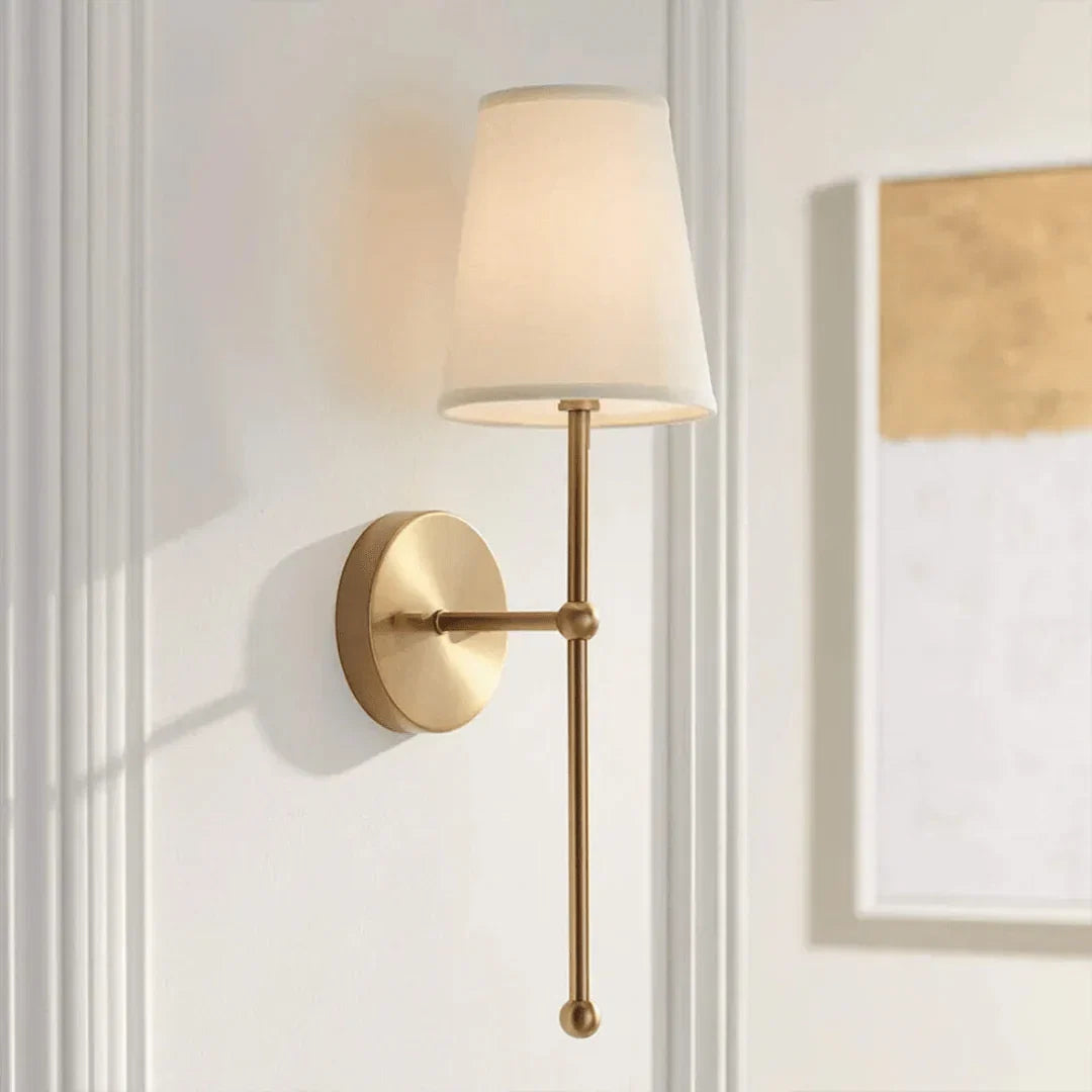 Draadloze LED Wandlamp Oplaadbaar met Afstandsbediening 57cm Metaal Zwart Goud Timer Dimbaar Sfeerlicht | Sansoti