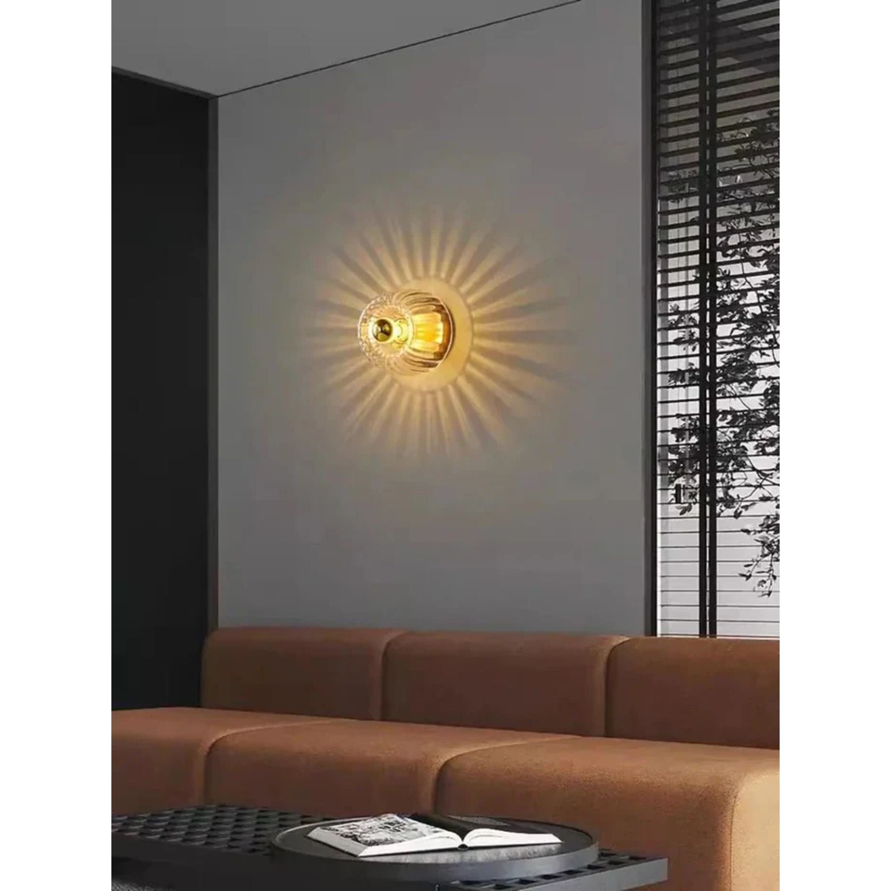 Wandlamp Glas E14 Metaal Transparant Hal Slaapkamer Bauhaus Wandverlichting Retro Design | Sansoti
