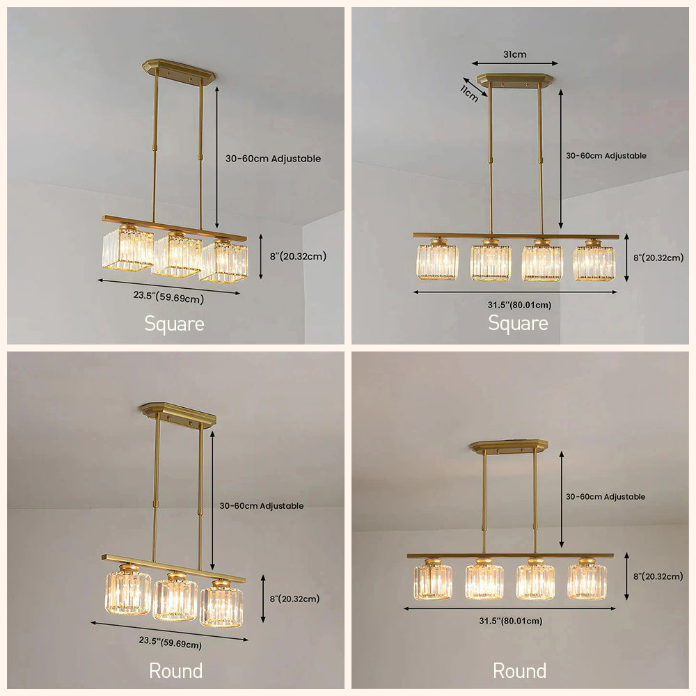 Hängelampe Glas E27 Schwarz 3 oder 4 Licht Esstisch Kochinsel Skandinavische Hängelampe Deckenlampe Küche Wohnzimmer | Restfield
