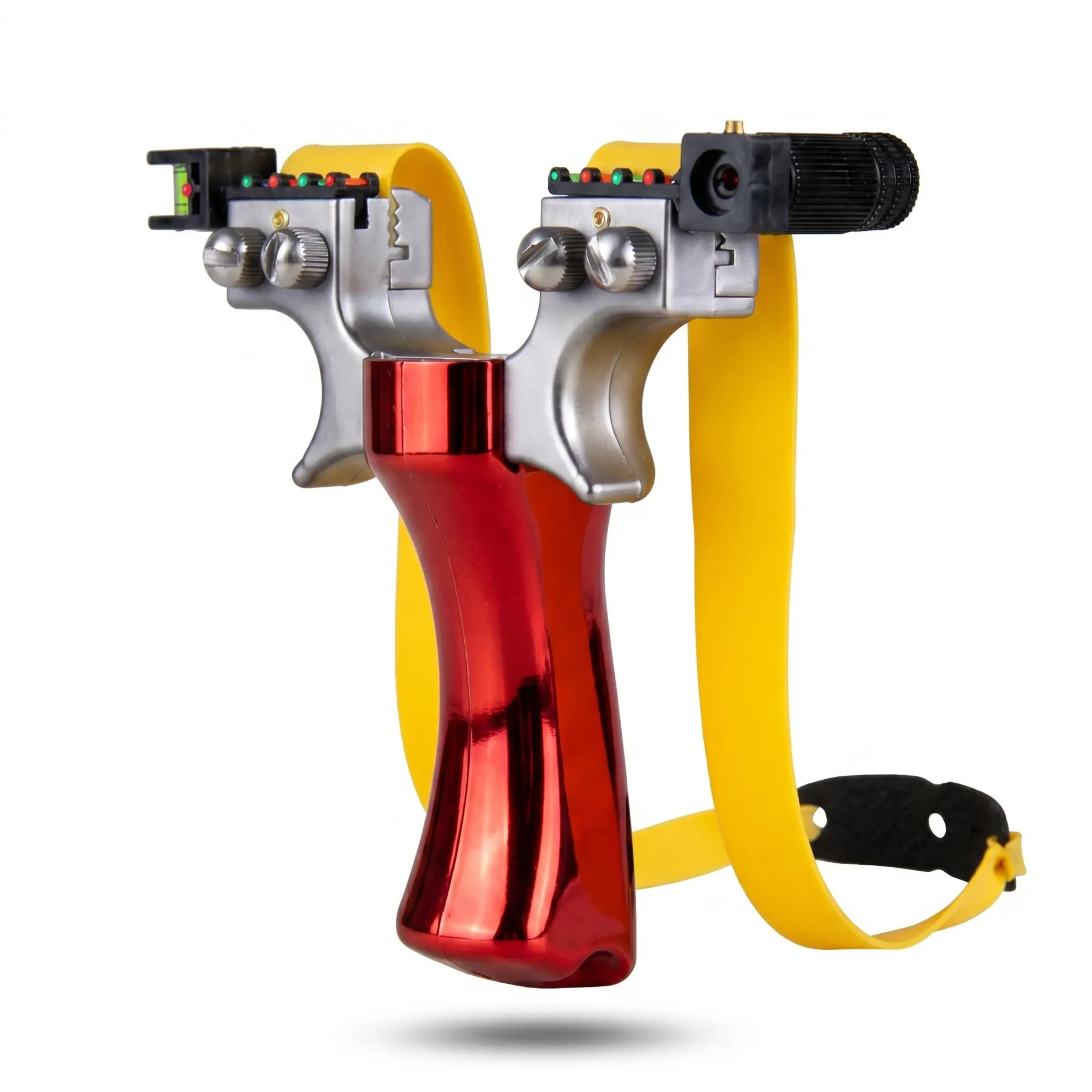 Precision Slingshot with Integrated Laser Sight and Infrared Level for Sports and Outdoor | Sansoti