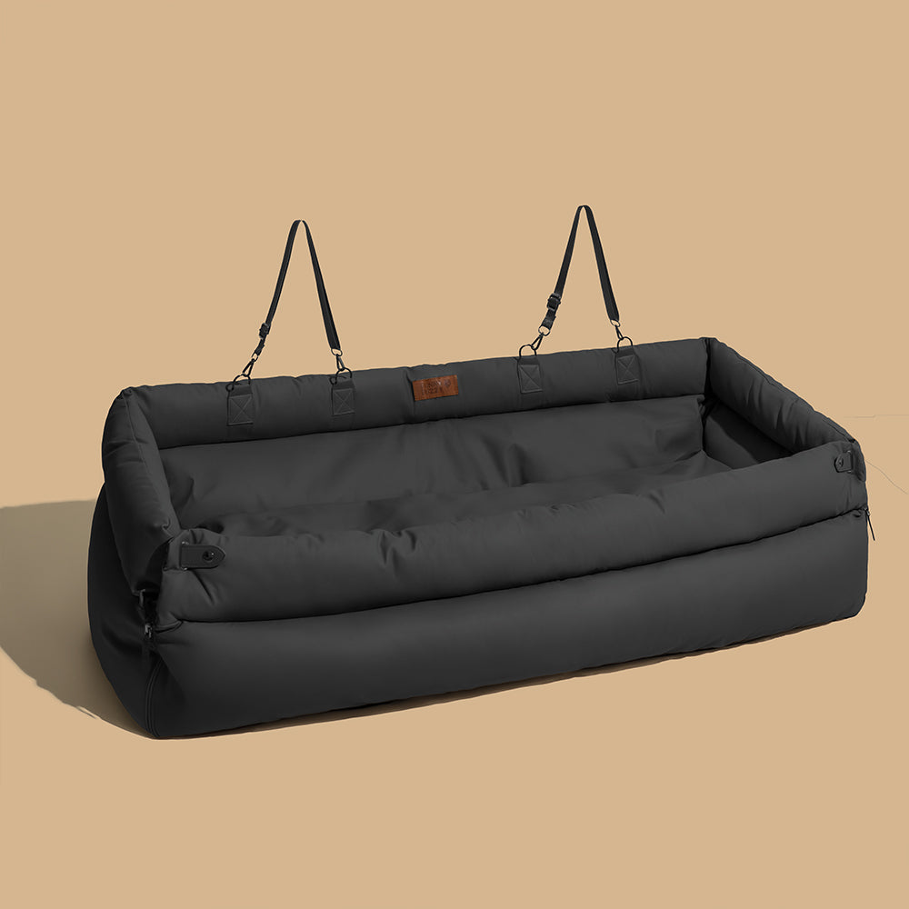 Auto Hondenmand Reistas Veilig & Comfortabel Zwart Grijs Oranje Beige Hondenmand Auto voor Kleine tot Middelgrote Honden | Sansoti