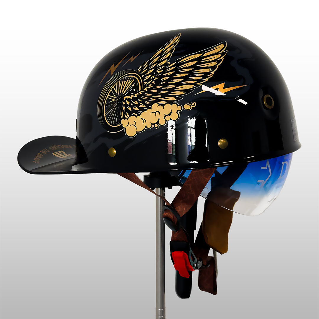 Motorhelm Halfopen Baseball Stijl DOT ECE Gecertificeerd Dagelijks Rijden Veiligheid Comfort Bescherming | Sansoti