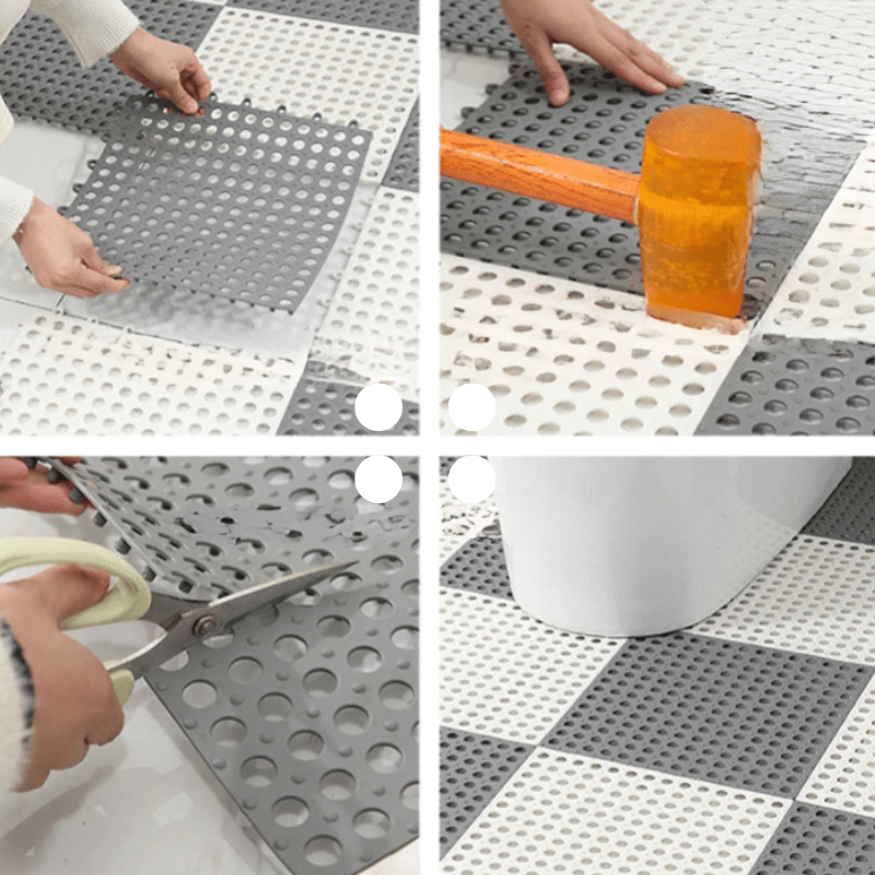 Tapis de douche antidérapant caoutchouc 30x30cm salle de bain étanche anti-moisissure | Restfield