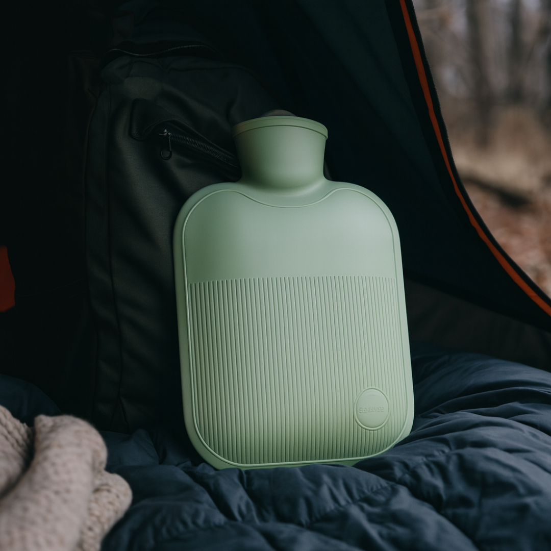 2-liter hot water bottle, leakproof PVC, soft to the touch, hand warmer, foot warmer, for bed, couch, and sofa on cold evenings | Sansoti