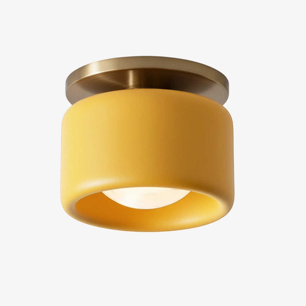 Porseleinen Plafondlamp met Strakke Montage – Moderne Lage Profiellamp Keramiek Opbouwverlichting | Sansoti