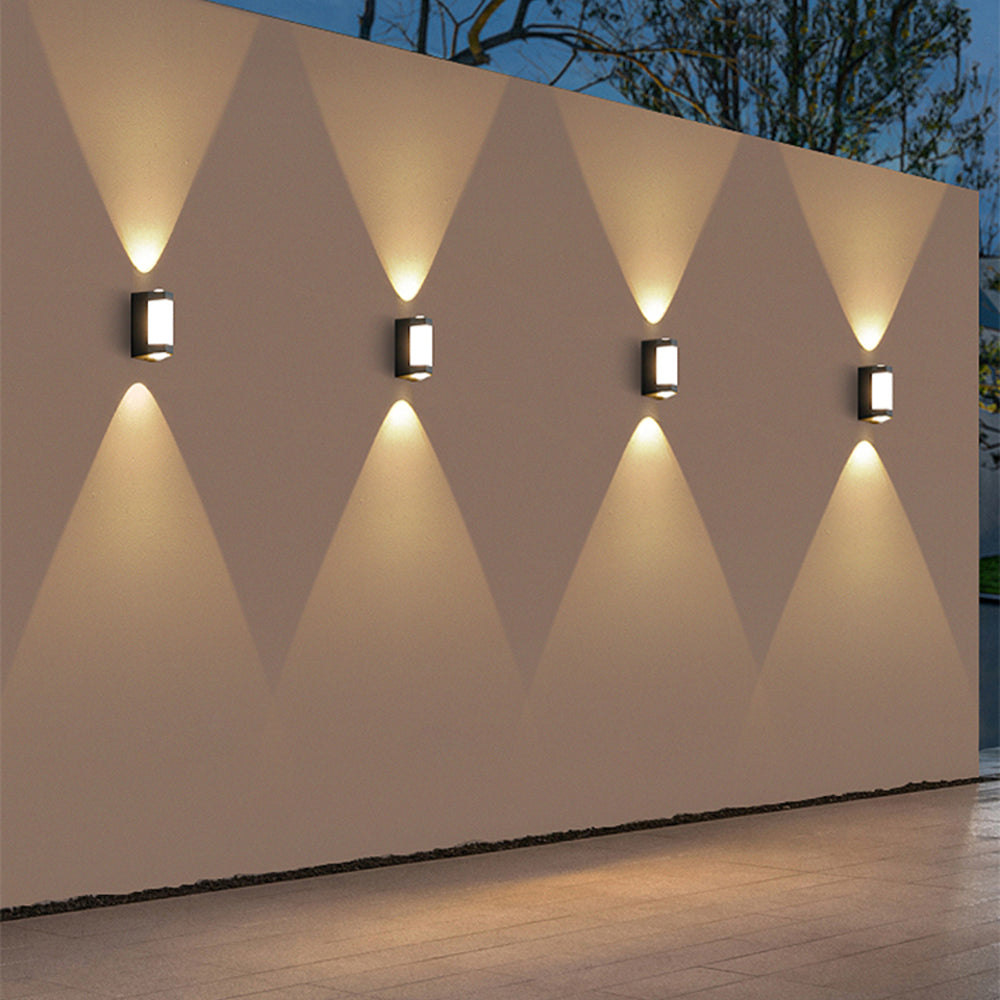 Außenleuchte Up Down LED IP65 Wasserdicht Schwarz Weiß Fassadenbeleuchtung 10W | Restfield
