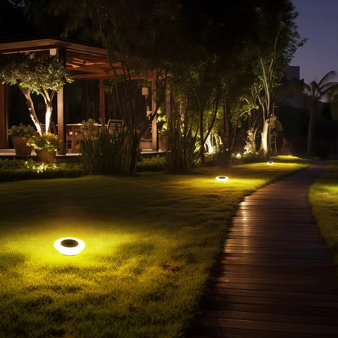 Solarlamp Grondspot Waterdicht IP65 Tuinverlichting Automatisch LED Buitenverlichting voor Tuin Terras Pad | Sansoti
