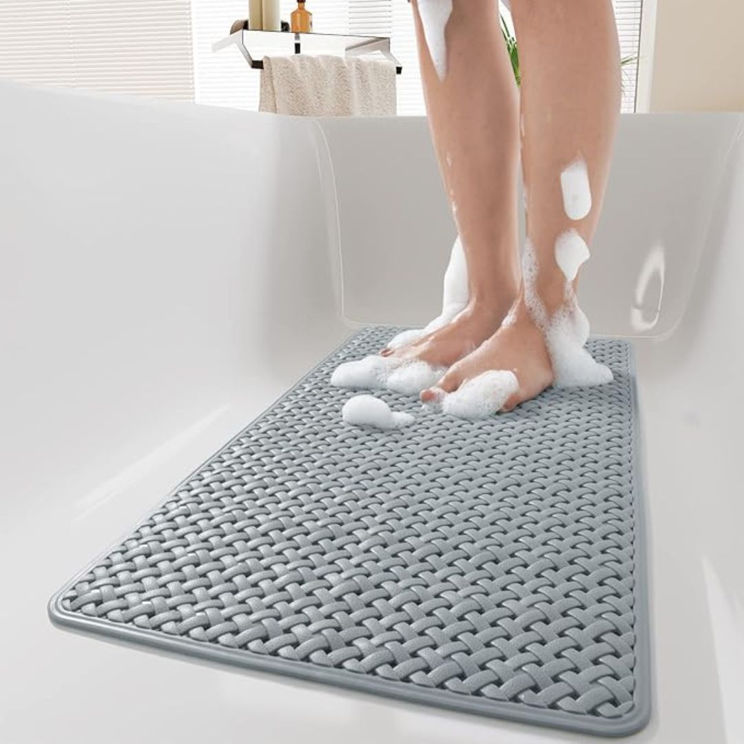 Antislip Badmat met Zuignappen voor Bad en Douche – Veilig, Gemakkelijk Schoon te Maken | Sansoti