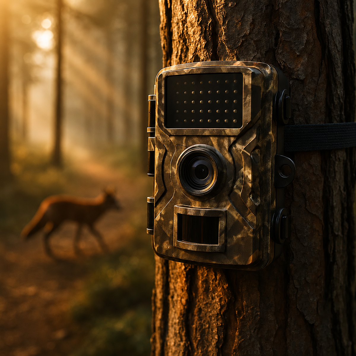 Wildkamera mit Nachtsicht 16 MP 1080P Bewegungserkennung 10 m Reichweite Außenüberwachung Wildtier-Monitoring | Sansoti