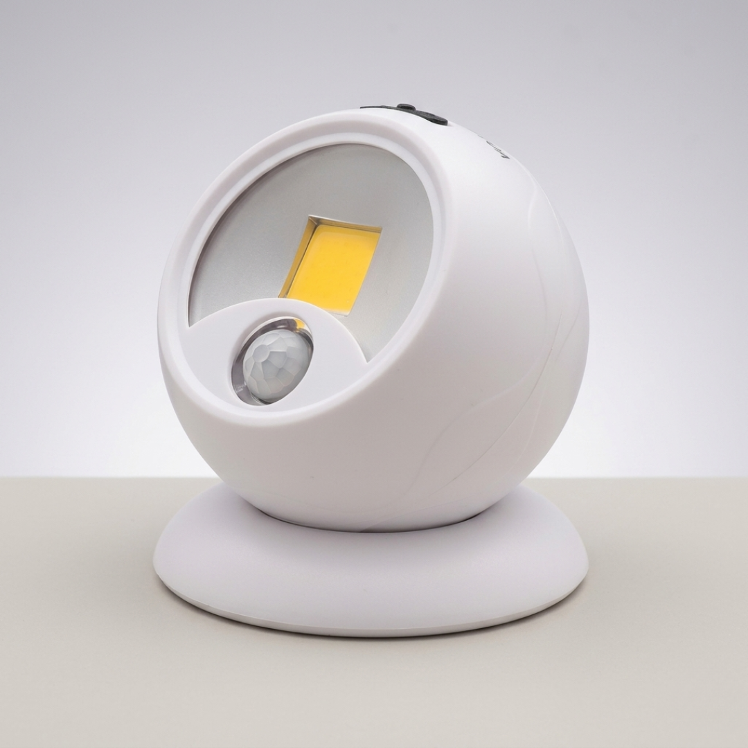 Wireless LED Spotlight with Motion Sensor Swiveling Battery-Powered for Indoor and Outdoor Use Automatic | Sansoti