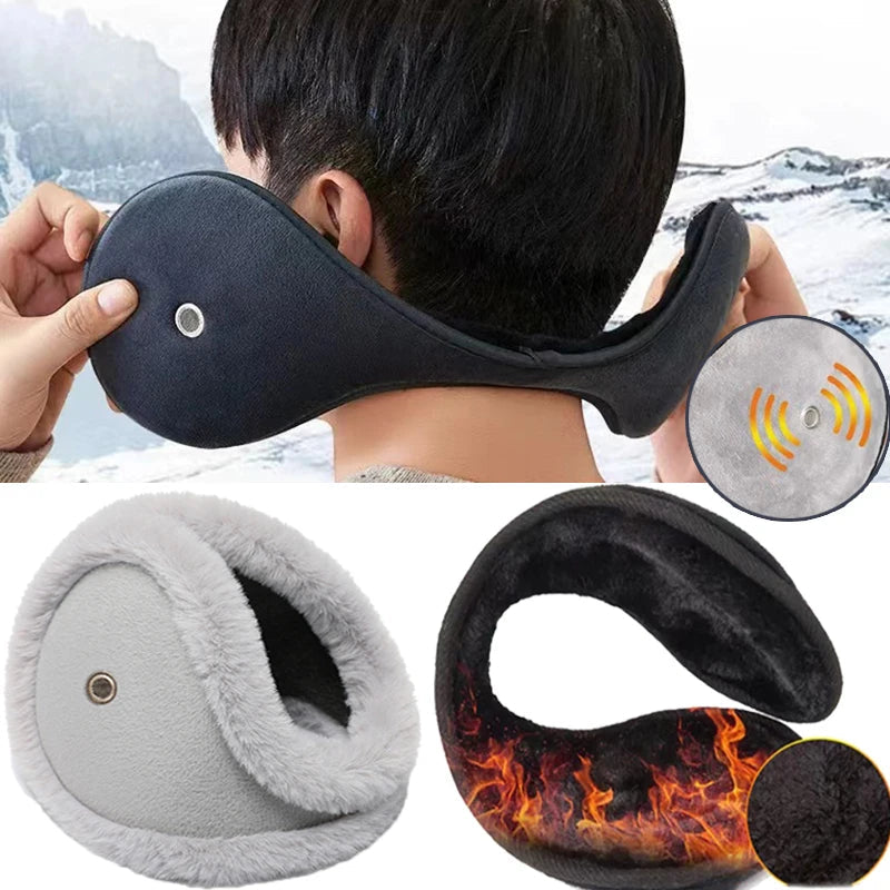 Plush Winter Earmuffs with Opening and Adjustable Headband for Women and Men, Cold Weather Accessory | Sansoti