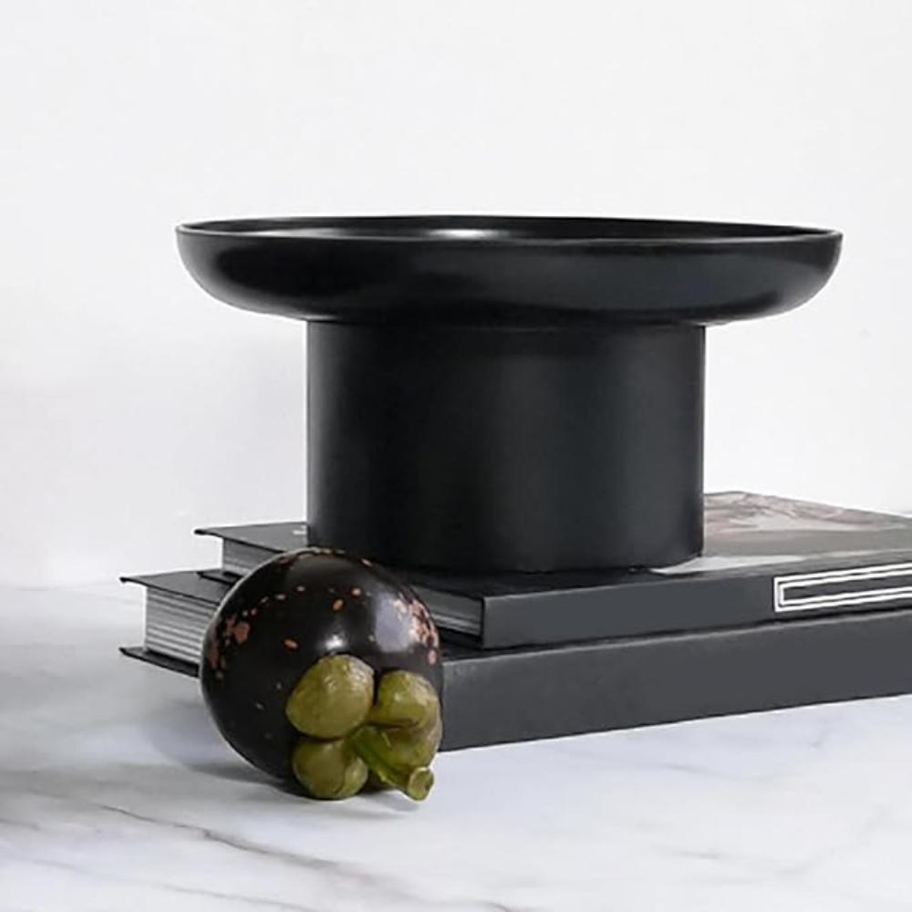 Ronde Fruitschaal met Stabiele Basis voor Stijlvolle Keukenopslag Decoratieve Fruitmand Eettafel Keukentafel | Sansoti