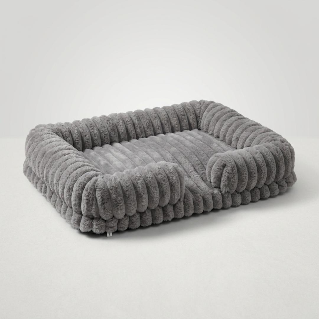 Hundebett mit erhöhtem Rand Sofa-Stil Memory Foam Orthopädisch Waschbar Komfort für kleine mittelgroße Hunde | Sansoti