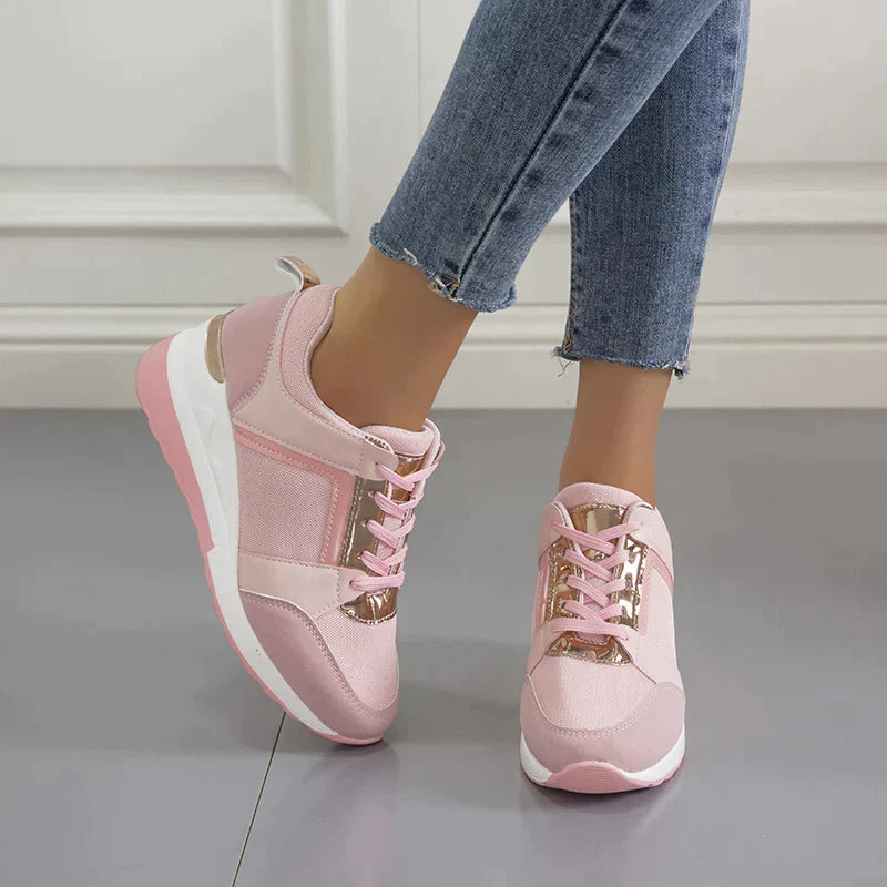 Dames Sneakers Ademend met Verstevigde Hiel & Antislip Zool Casual Sportschoenen Wandelschoen Vrije Tijd | Sansoti