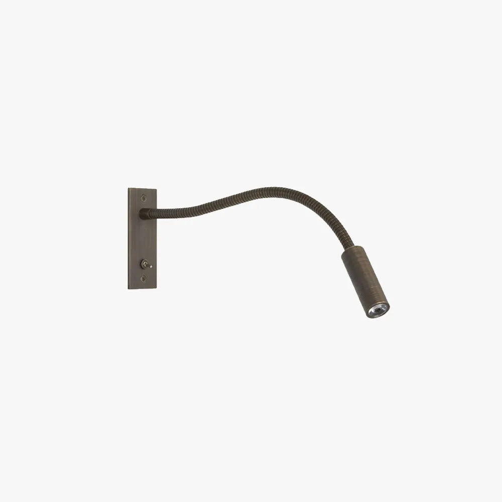 Adjustable LED Wall Lamp Metal Warm Light Reading Lamp Bedroom Bedside Lamp Spotlight Modern Design Chrome Bronze | Sansoti