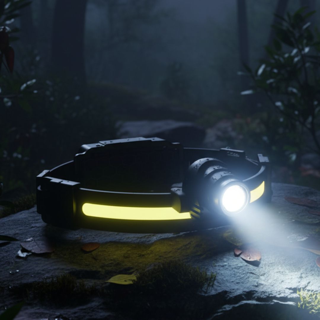 Krachtige LED Hoofdlamp 1000 Lumen met Roodlicht en Zoom Functie voor Wandelen Kamperen | Sansoti