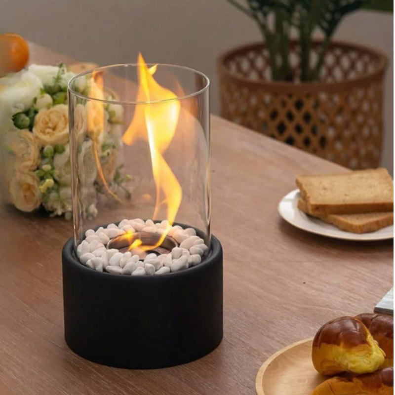 Olielamp met Veilige Vlam Zwart 27×16 cm – Klassiek Design Sfeervolle Avonden Tuinverlichting Terras | Sansoti