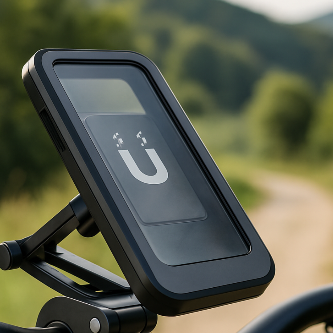 Support de smartphone étanche pour moto, rotatif à 360°, support de téléphone pour vélo avec fixation au guidon, universel, noir | Sansoti