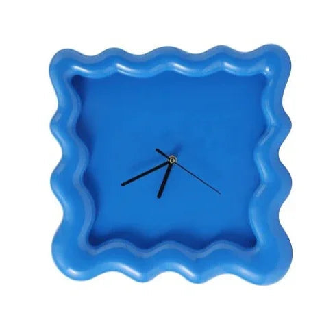 Wanduhr Weiß Gewellter Rahmen 30cm Minimalistisch ABS Wohnzimmer Schlafzimmer Modern | Restfield