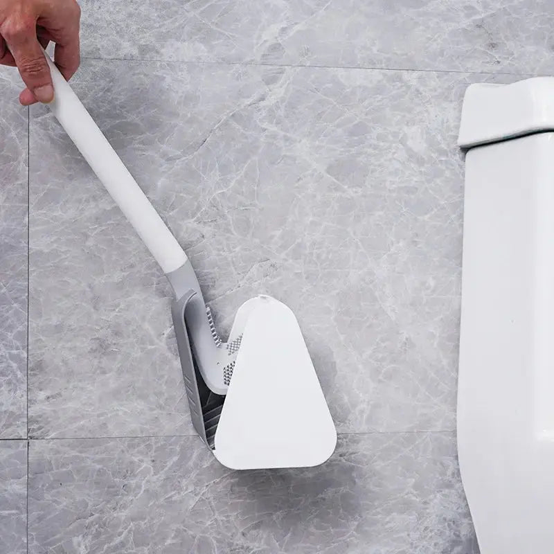 Siliconen Toiletborstel Antibacterieel 36 cm Wandhouder Snel Drogend Flexibele Borstelharen Badkamer Accessoire | Sansoti