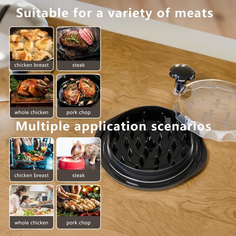 Manueller Hähnchen-Shredder mit transparentem Deckel – schnelles und gleichmäßiges Zerkleinern von Fleisch
