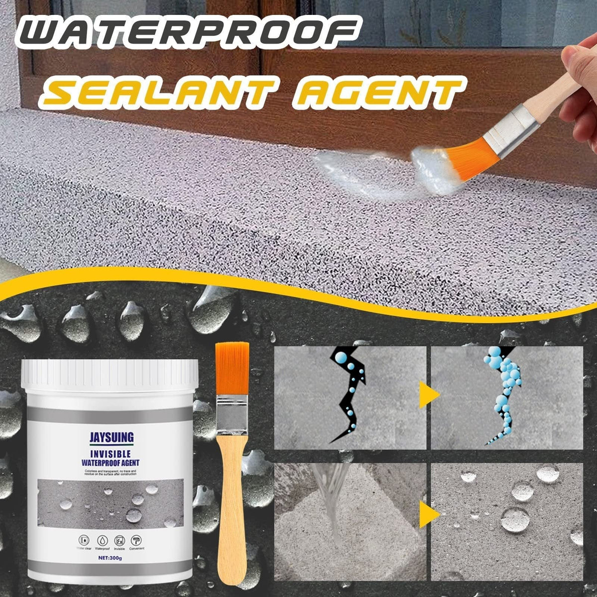 Transparent Sealant 30g Waterproof for Repairing Cracks Joints Roofs Bathrooms Windows Pipes Indoor Outdoor | Sansoti