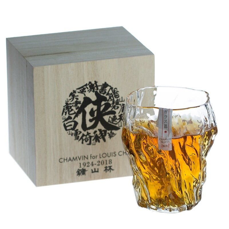 Japans Whiskyglas met Bonsai Wortelreliëf 260ml Hittebestendig Glas Handgemaakt EDO Vakmanschap Scandinavisch Servies Premium Drinkglas Whiskyglazen Set | Sansoti