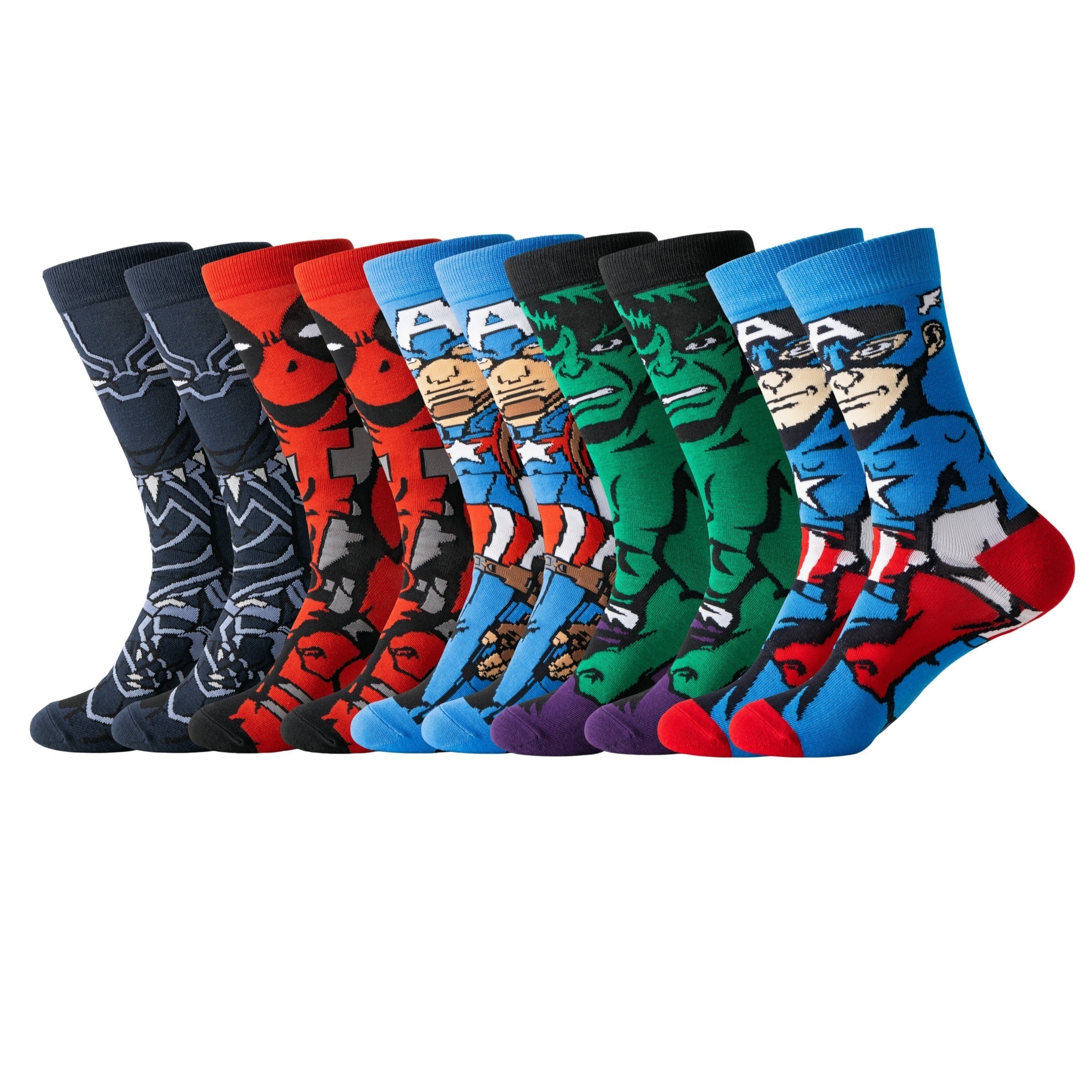 Cartoon Socken Set 20 Paar Polyester Spandex Multicolor Freizeit Streetwear Unisex Atmungsaktiv Elastisch | Restfield