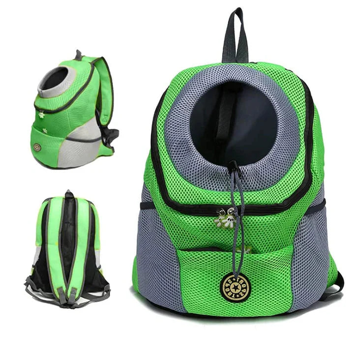 Sac à dos de transport pour chiens, en mesh respirant, pour petits et moyens chiens, voyages, vélo, promenades et activités en plein air | Sansoti