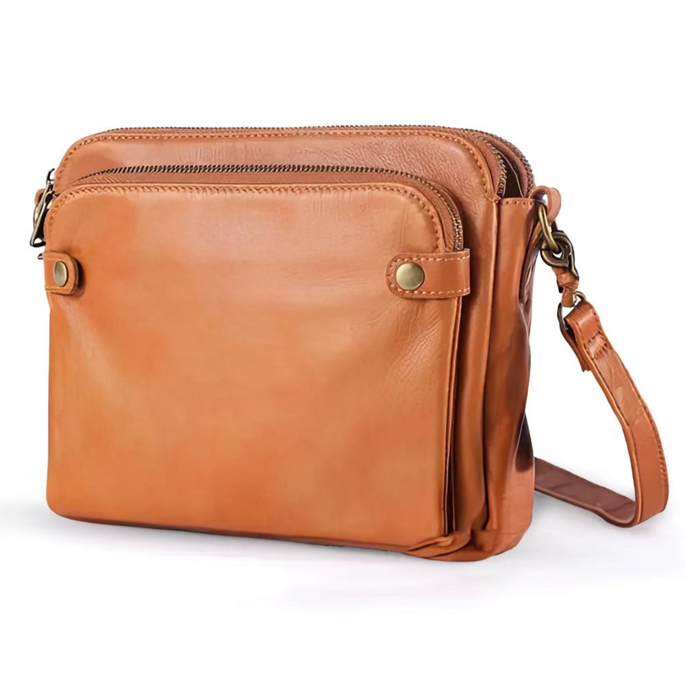 Leren Schoudertas met Geïntegreerde Portemonnee 9 Kaartvakken Compact Dagelijks Gebruik Dames Crossbody | Sansoti