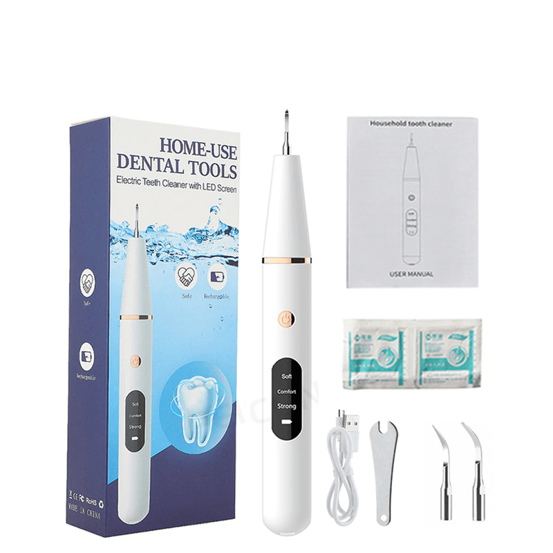 Ultrasonic Tartar Remover with 38kHz LED Light for Professional Dental Care and Clean Teeth at Home | Sansoti