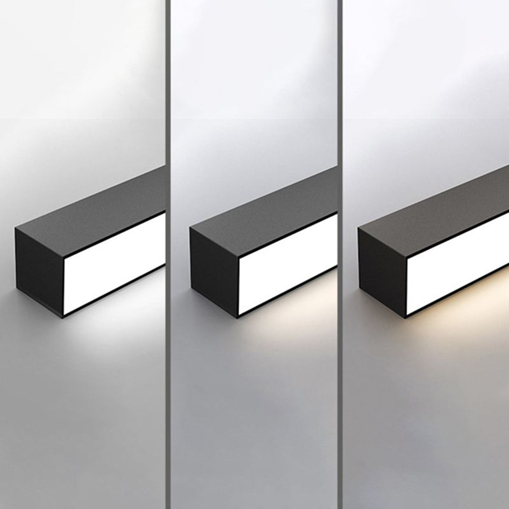 Modern Linear LED Ceiling Light Black Metal 60-120cm Energy-Efficient Dimmable Sleek Design for Living Room | Sansoti