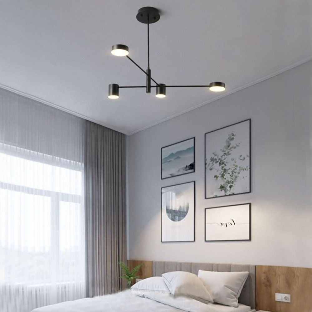 Industriële Hanglamp Takstructuur Metaal LED Verlichting Woonkamer Slaapkamer Eetkamer Modern Zwart Goud | Sansoti