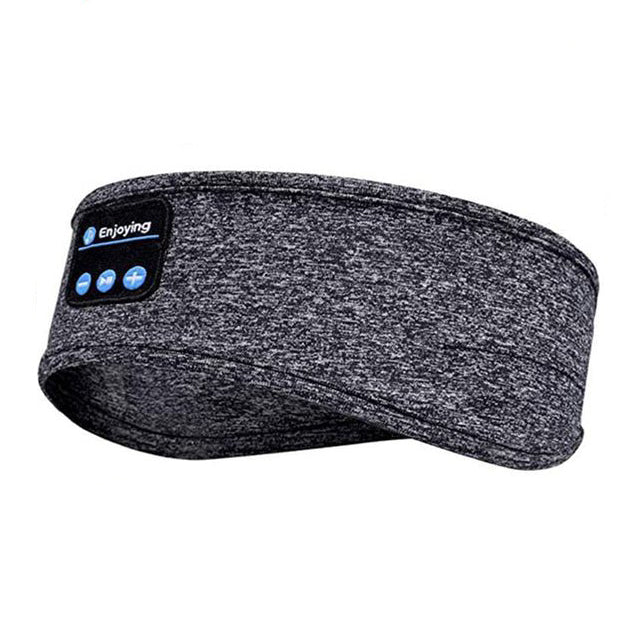 Draadloze Slaap Hoofdband met Bluetooth Speakers Grijs Zwart Yoga Sport Hardlopen Comfortabel Ademend | Sansoti