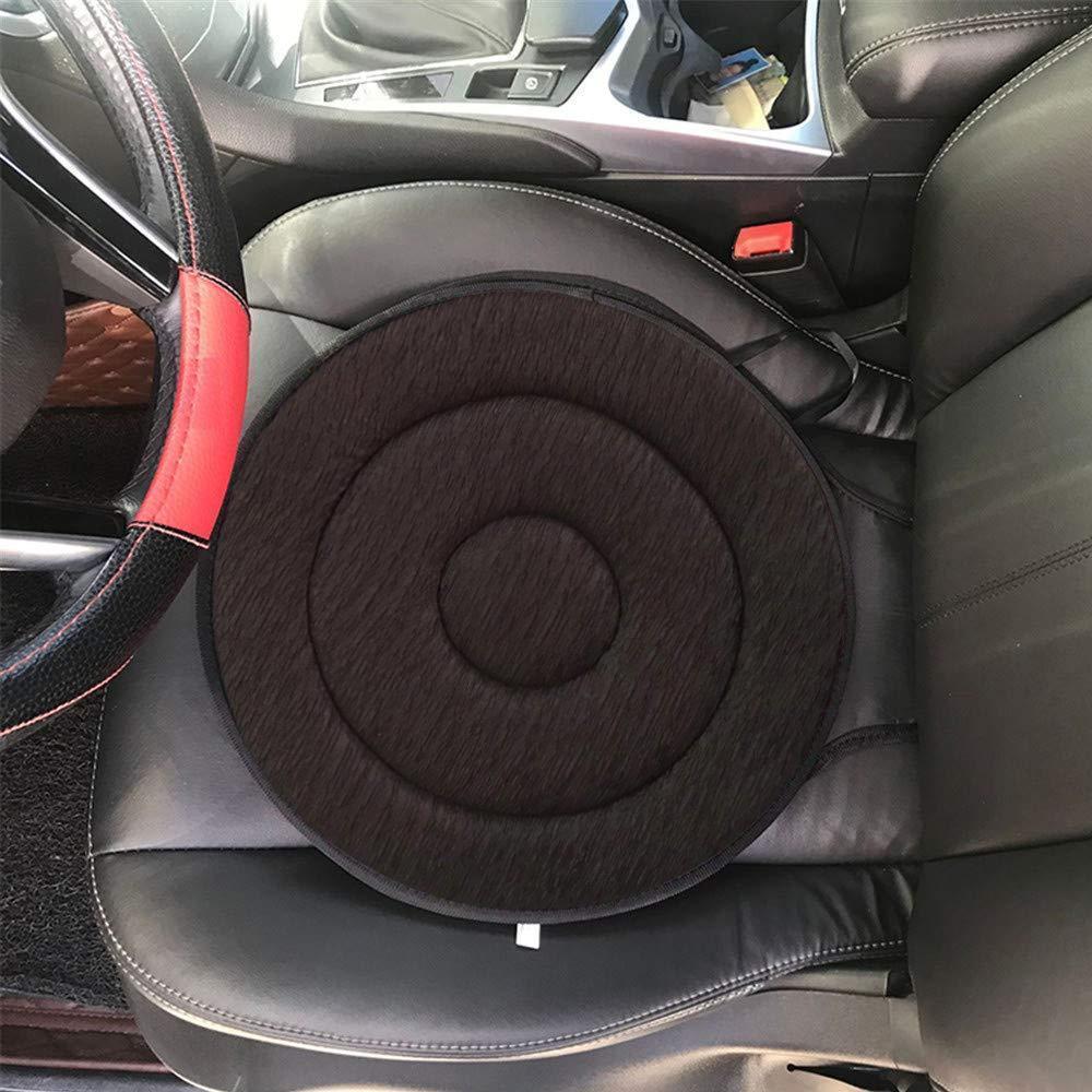 Draaibaar Zitkussen 360° Memory Foam Comfort Zwart Beige Koffie Rood Antislip voor Auto Kantoor Thuis Mobiliteitsondersteuning Ergonomische Zithulp | Sansoti