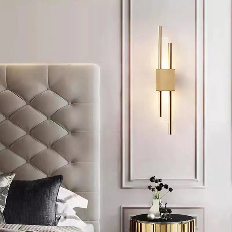 Applique murale moderne en métal et marbre, LED, lumière blanche chaude, chambre, salon, couloir, éclairage intérieur élégant | Sansoti